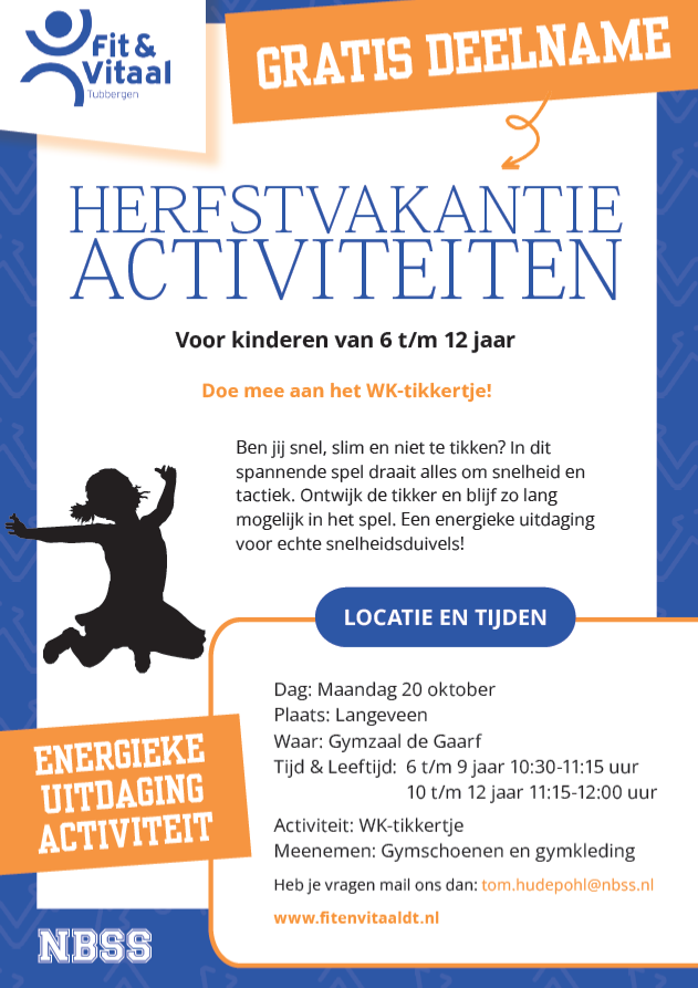 Herfstvakantie activiteit Langeveen